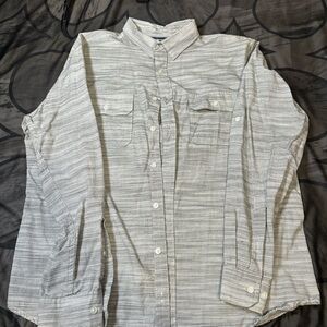 Apt. 9 Black and White Striped Shirt